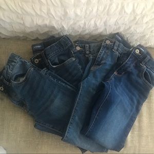 5 Pairs of Old Navy Blue Denim Jeans